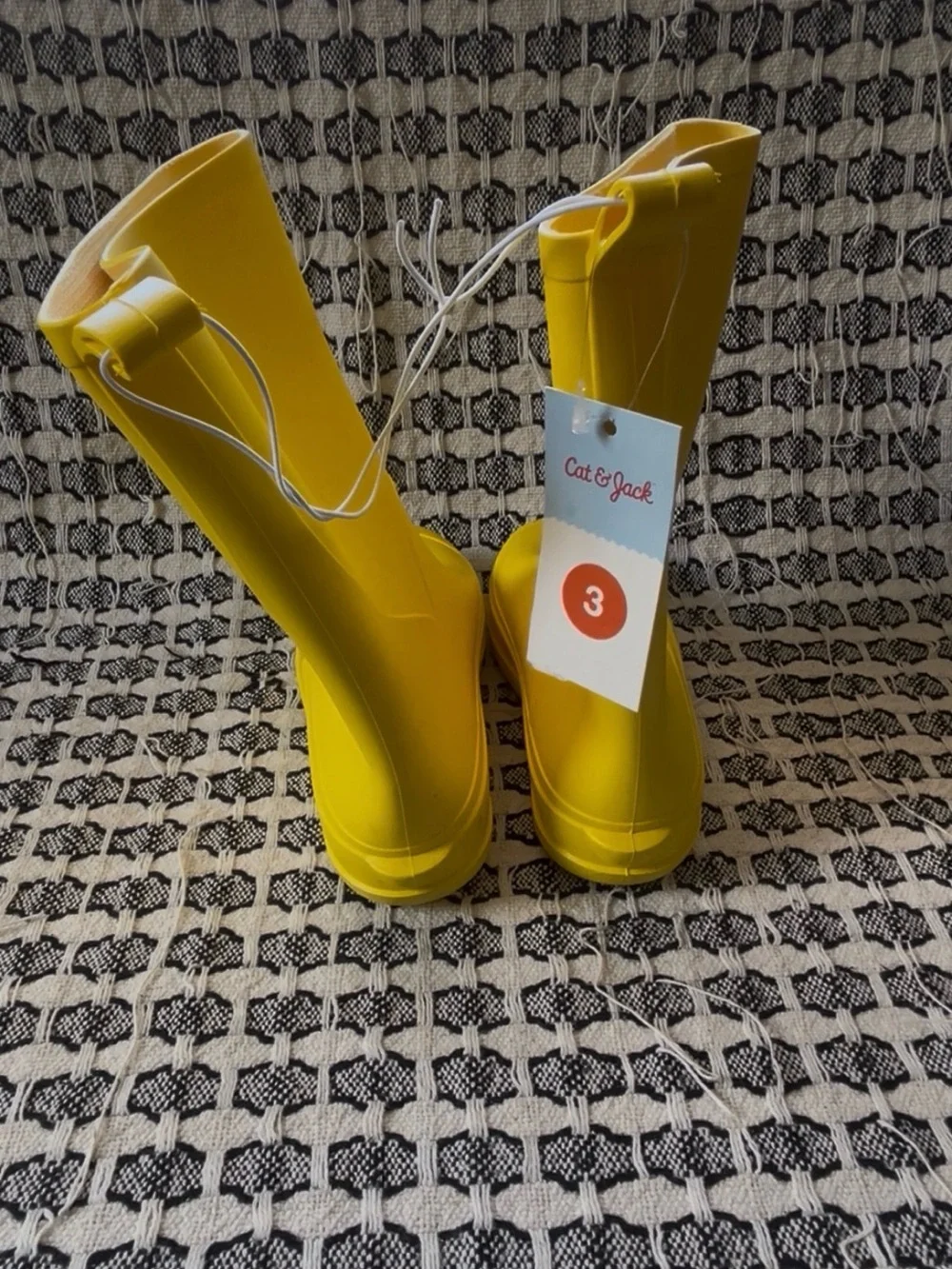 Cat & Jack Bright Yellow Kids Rain Boots